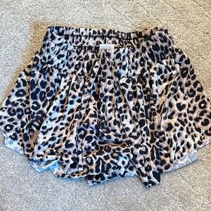 Suzette Collection Kids Leopard Print Butterfly Shorts- Size 8/10